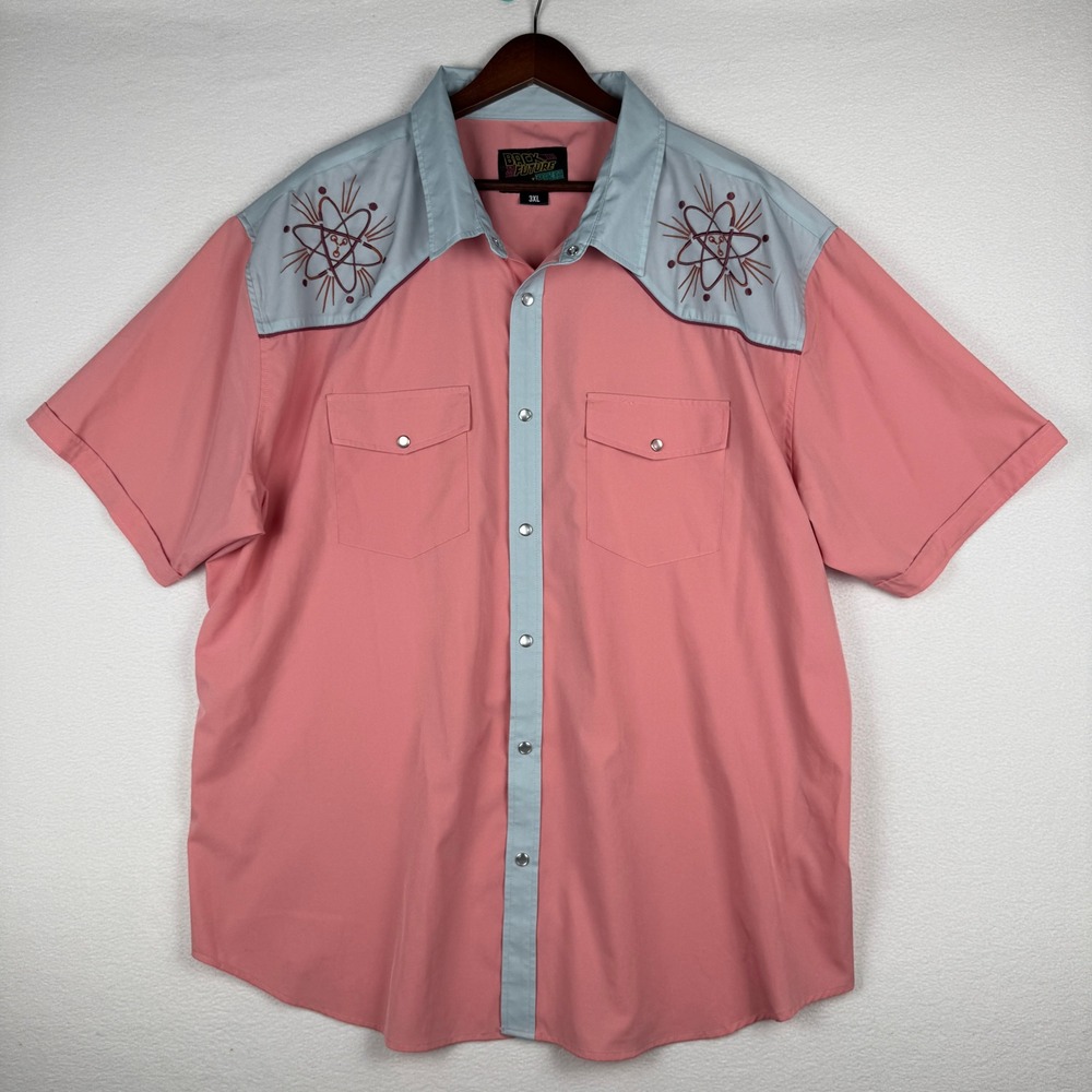 RSVLTS Back to the Future Eastwood Roper Shirt Mens 3XL KUNUFLEX Pearl Snap - Picture 2 of 9